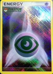 Psychic Energy Unnumbered Crosshatch Holo Promo - 2009 Pokemon Organized Play